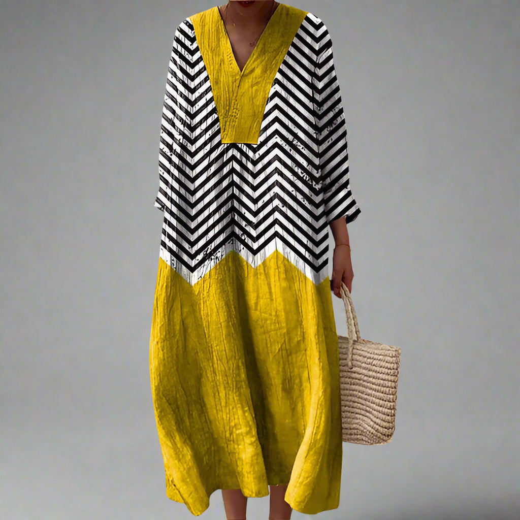 Tyra | Elegant geometrisk klänning
